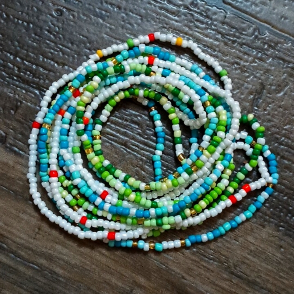 Women's 3pc Set Waist Beads - Picture 4 of 7